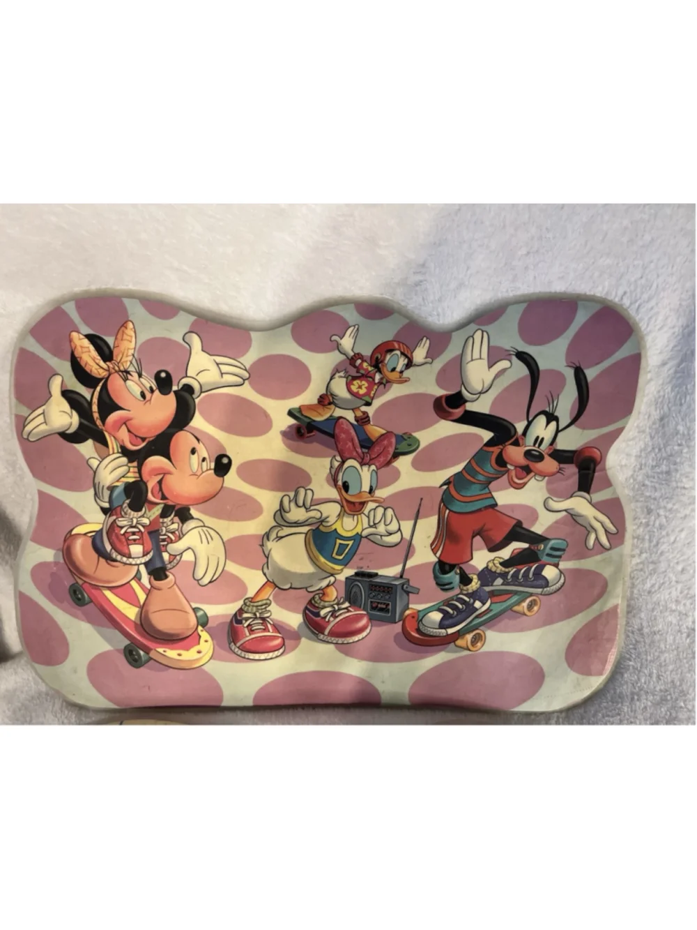 Vintage Disney Mickey Mouse Donald Duck Activity Placemats 1980S SET OF 2 SEE